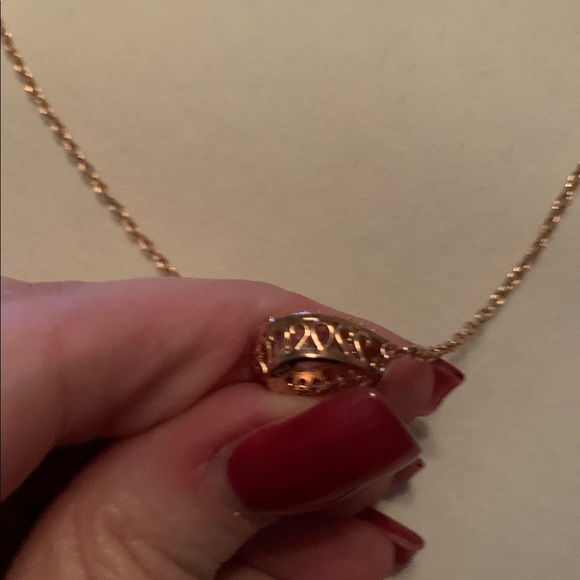 PAJ Tear Drop Necklace/Earring Set Rose Gold - Picture 8 of 8